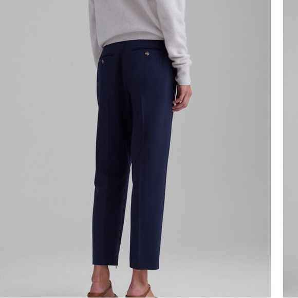 Club Monaco NavyBlue Slim Fit High Rise Stretch The Cigarette Pant Career NWT 12 - Picture 3 of 15